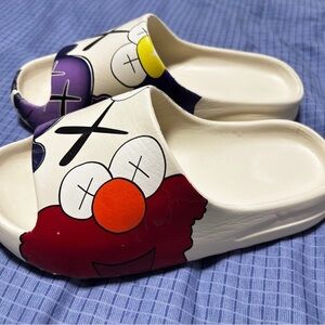 KAWS Elmo Pillow Moon Slippers Slides Sandals Yeezy style-EU Size 36-37/US 5/6